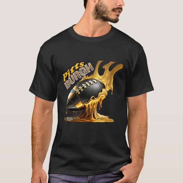 Camiseta Hinchas de fútbol de Pittsburgh - Acero fundido (Anverso)