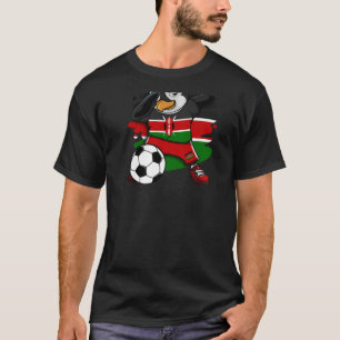 Camiseta Hinchas de fútbol del Pingüino Dabbing Kenia Pies 