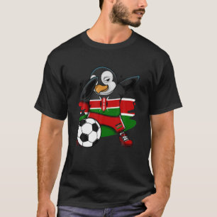 Camiseta Hinchas de fútbol del Pingüino Dabbing Kenia Pies
