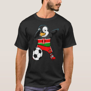 Camiseta Hinchas de fútbol del Pingüino Dabbing Kenia Pies 