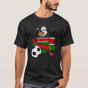 Camiseta Hinchas de fútbol del Pingüino Dabbing Kenia Pies