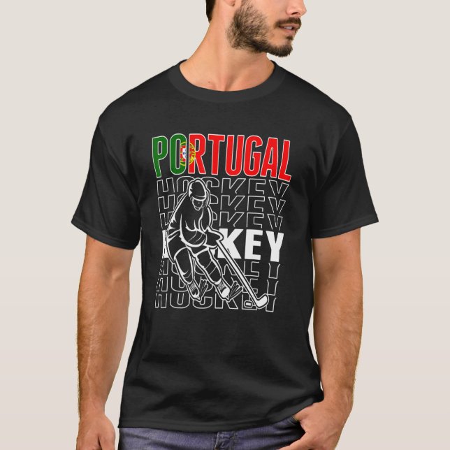Camiseta Hinchas De Hockey Sobre Hielo De Portugal (Anverso)