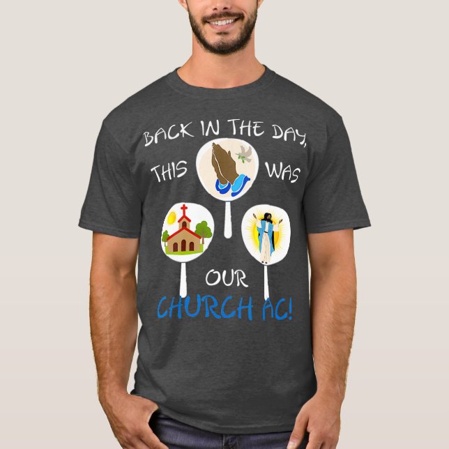 Camiseta Hinchas de la Iglesia Cristiana Negra (Anverso)