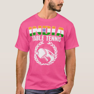 Camiseta Hinchas de tenis de mesa de India orgullosos Bande