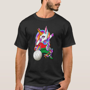 Camiseta Hinchas de voleibol de Bielorrusia Dabbing Unicorn