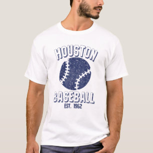 Camiseta Hinchas del Béisbol de Houston Est. Estilo antiguo