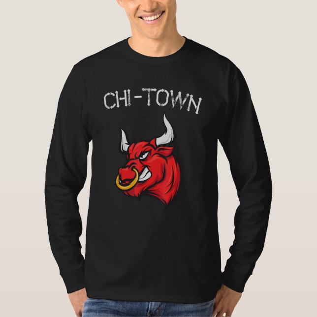 Camiseta Hinchas Del Chi Town Bull Chicago Baloncesto 23 Pa (Anverso)