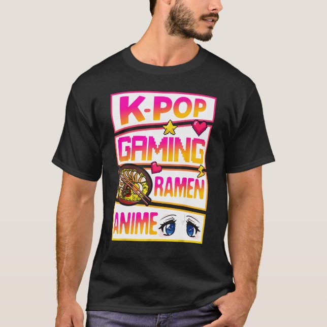 Camiseta Hinchas del K-Pop Gaming Ramen (Anverso)