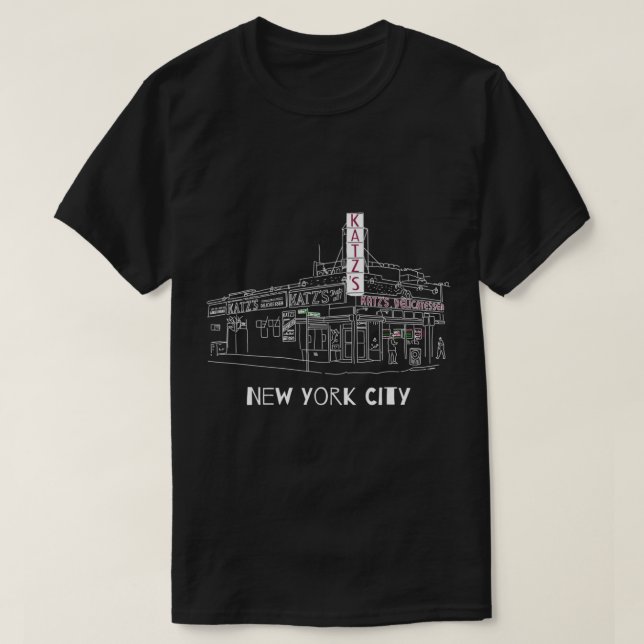 Camiseta Hinchas del Kat'z Deli New York City para los afic (Diseño del anverso)