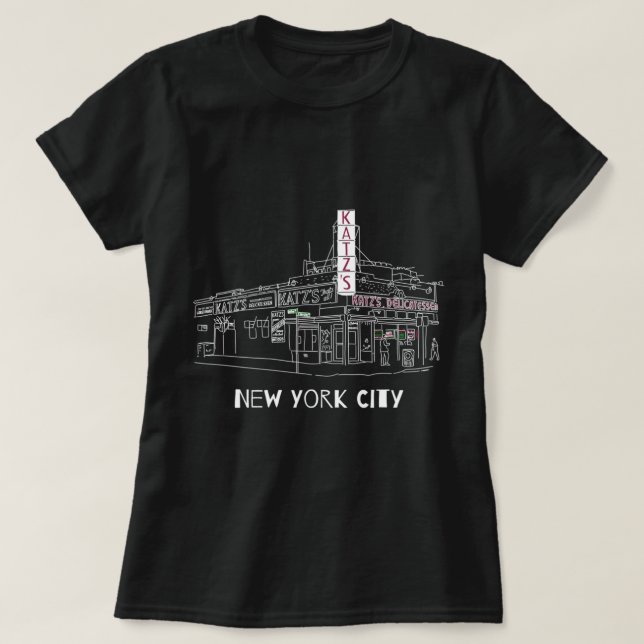 Camiseta Hinchas del Kat'z Deli New York City para los afic (Diseño del anverso)