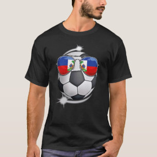 Camiseta Hinchas haitianos de fútbol de vidrio solar
