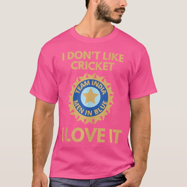 Camiseta Hinchas indios de cricket apoyan a India (Anverso)