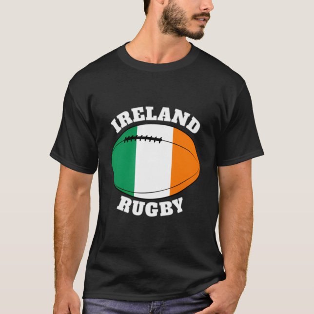Camiseta Hinchas irlandeses de rugby Bandera de Rugby 2020 (Anverso)