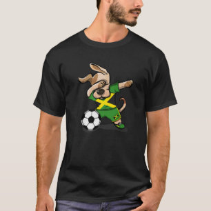 Camiseta Hinchas jamaiquinos de fútbol de Dabbing Dog Jamai