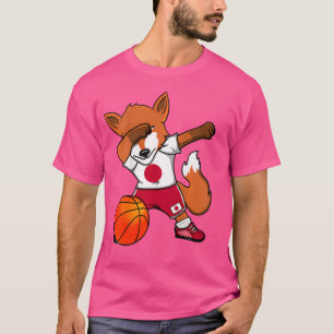 Camiseta Hinchas japoneses de baloncesto de Dabbing Fox