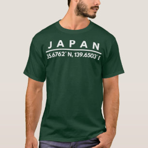 Camiseta Hinchas japoneses de latitud y longitud