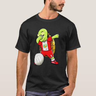 Camiseta Hinchas peruanos de voleibol de tortuga Dabbing