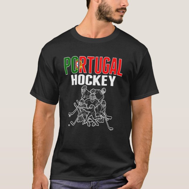 Camiseta Hinchas portugueses en hockey sobre hielo (Anverso)