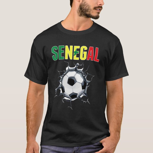 Camiseta Hinchas Senegal De Fútbol - El Fútbol Senegalés Es (Anverso)