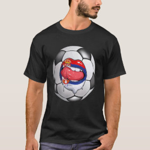 Camiseta Hinchas serbios serbios de Serbia hacen boca