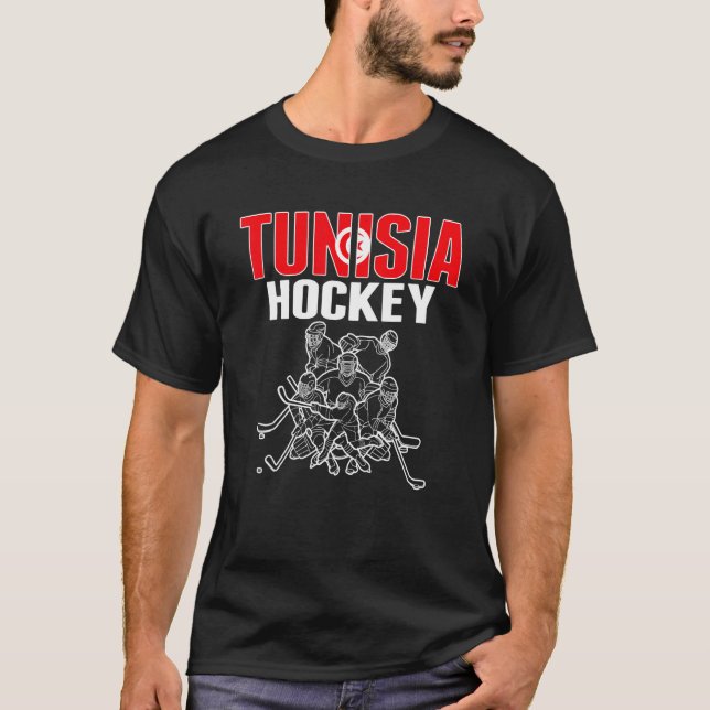 Camiseta Hinchas tunecinos de hockey sobre hielo orgulloso  (Anverso)