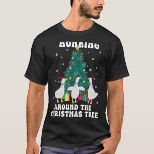 Camiseta Hinchazón alrededor del Divertido ganso de pato de