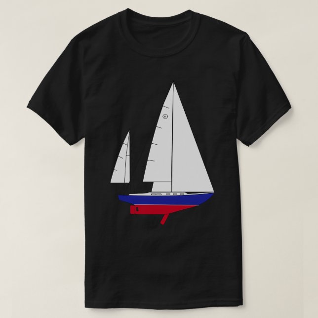 Camiseta Hinckley Bermuda 40 Yawl Sailboat (Diseño del anverso)