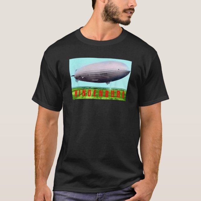 Camiseta Hindenburg Vintage Airship Zeppelin Tee (Anverso)