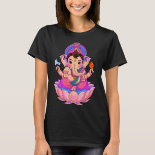Camiseta Hindu Ganesha Puja Dios Elefante India Meditación 