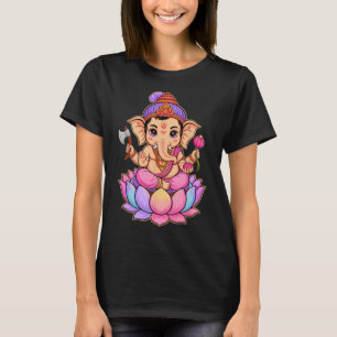 Camiseta Hindu Ganesha Puja Dios Elefante India Meditación 