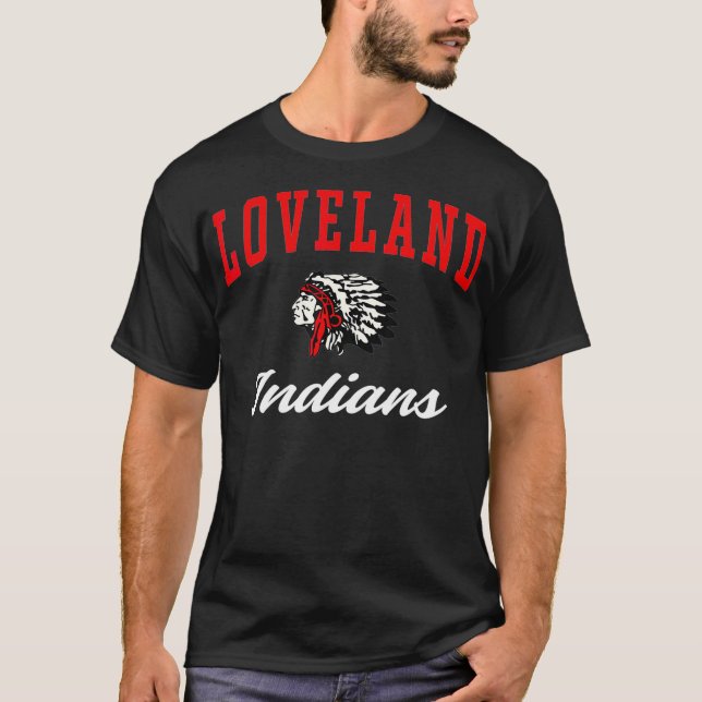 Camiseta Hindúes de la escuela secundaria de Loveland (Anverso)