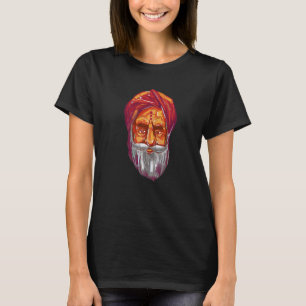 Camiseta Hinduismo hindú retrato de gurú en India