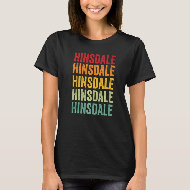 Camiseta Hinsdale County Colorado Rainbow Text (Anverso)