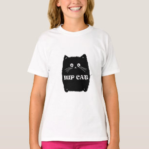 Camiseta HIP BLACK CAT Diseño de aficionado de CATS