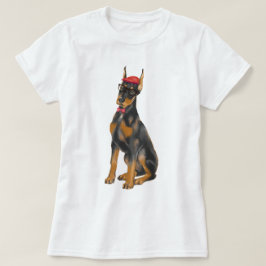 Camiseta Hip Doberman Pinscher Dog pintado a mano