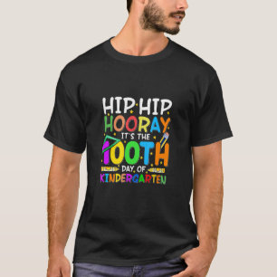 Camiseta Hip Hip Hooray es el 100° Día del Jardín de Niños