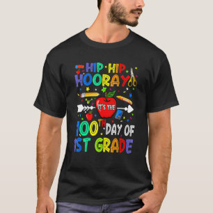 Camiseta Hip Hip Hooray es el 100° día del té de primer gra