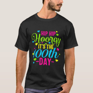 Camiseta Hip Hooray es el 100° día de clases más inteligent