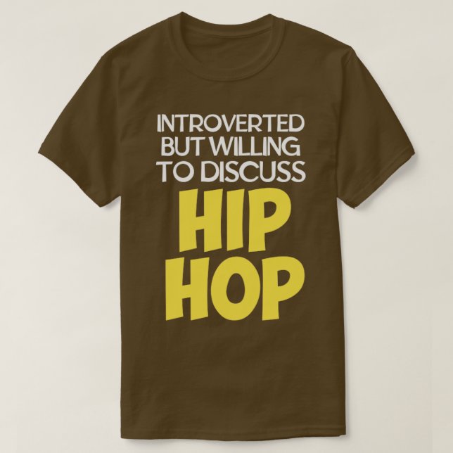 Camiseta hip hop (Diseño del anverso)
