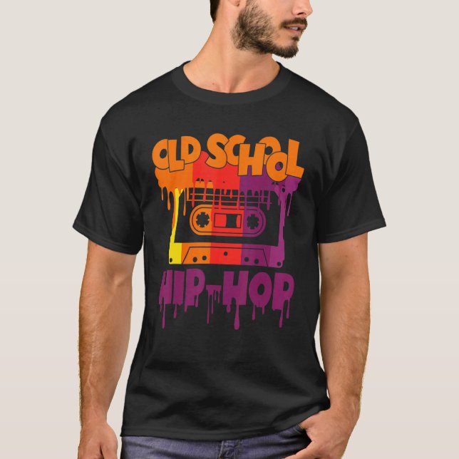 Camiseta Hip Hop 80s Cassette Mixtapes (Anverso)