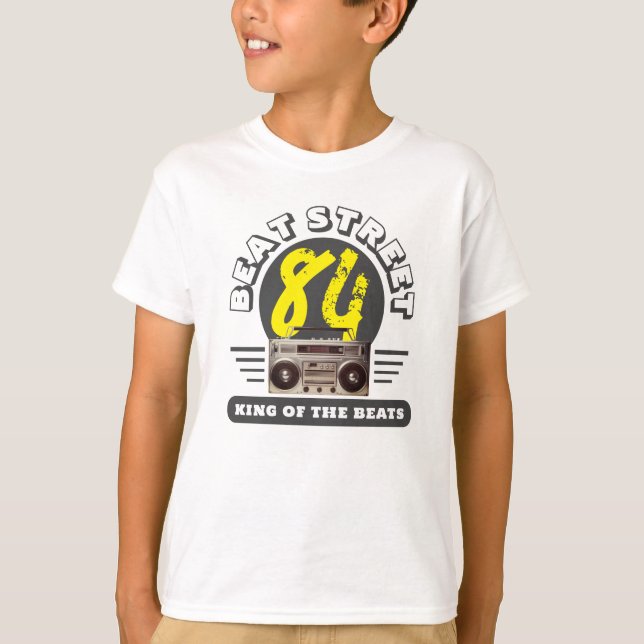 CAMISETA HIP HOP 84 BEAT STREET BOOMBOX GRÁFICO (Anverso)