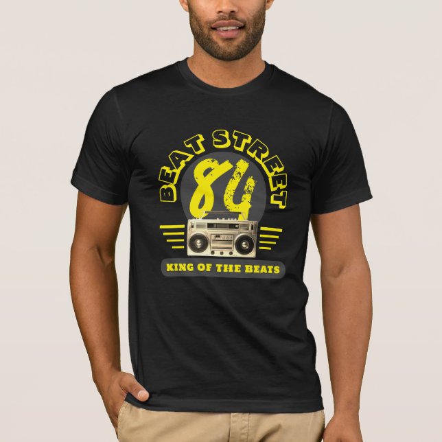 CAMISETA HIP HOP 84 BEAT STREET BOOMBOX GRÁFICO (Anverso)
