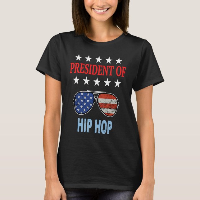 Camiseta Hip Hop Accessories  USA Flag Hip Hop Saying (Anverso)