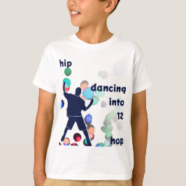 Camiseta Hip Hop bailando en el 12º cumpleaños