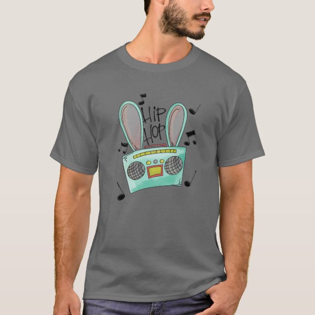 Camiseta Hip Hop Bleached Easter Bungalow Radio Easter Da (Anverso)