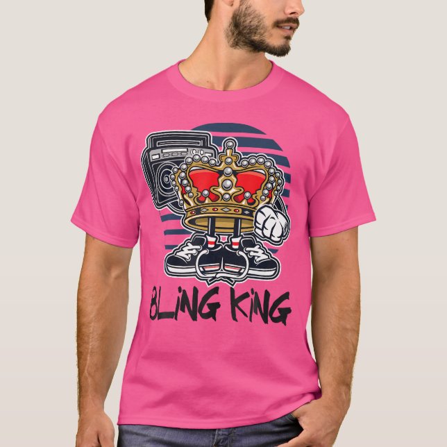Camiseta Hip Hop Bling King (Anverso)