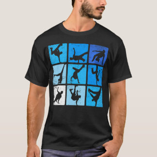 Camiseta Hip Hop Break Dance Poses