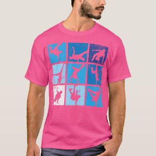 Camiseta Hip Hop Break Dance Poses Retro Vintage Tee Shirt