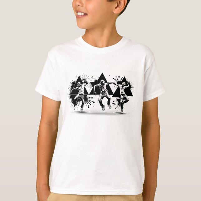 Camiseta Hip-Hop BW (Anverso)