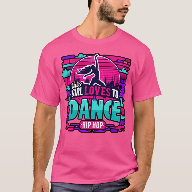 Camiseta Hip Hop Camisas Mujeres Chicas de breakdance Hipho (Anverso)